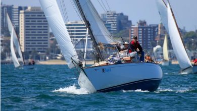 Marama, skippered by John Russell-Cook, enjoying some upwind sailing in the light breezes. Currently leading Division 3 with two wins in today's racing - photo © A.J. McKinnon