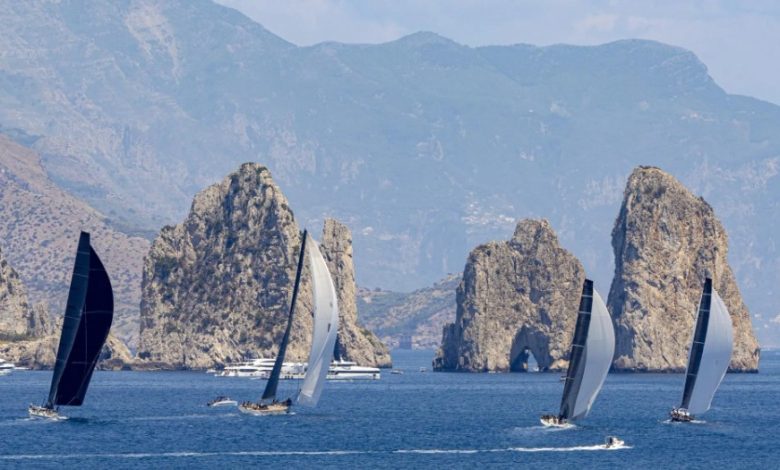 IMA Maxi European Championship 2026: first inshore day in Sorrento ©Tre Golfi Sailing Week / Studio Borlenghi