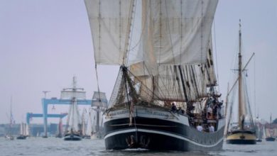 The windjammer parade of Kieler Woche 2026 led by the tall ship “Thor Heyerdahl” - photo © Christian Beeck / Kieler Woche