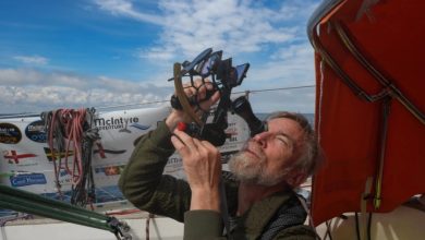 Swedish skipper Pär Nyman aboard his Rustler 36 Lazy Otter during his 4,000-mile qualifying voyage. Bound for Les Sables-d'Olonne after sailing north towards Iceland, Pär is racing to reach France before the 10 August deadline - photo © Per Schjelderup