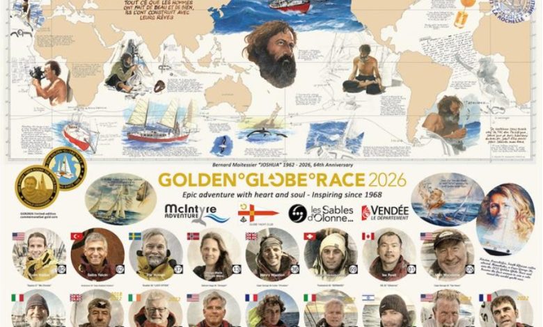 #GGR2026 Poster with 17 skippers, can all of them make the start? - photo © Golden Globe Race