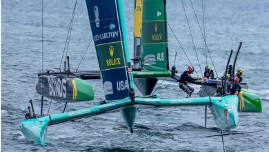 USA and Bonds Flying Roos - Day 2 - Spain Sail Grand Prix - Valencia - September 6, 2026 - photo © Andrew Baker/SailGP